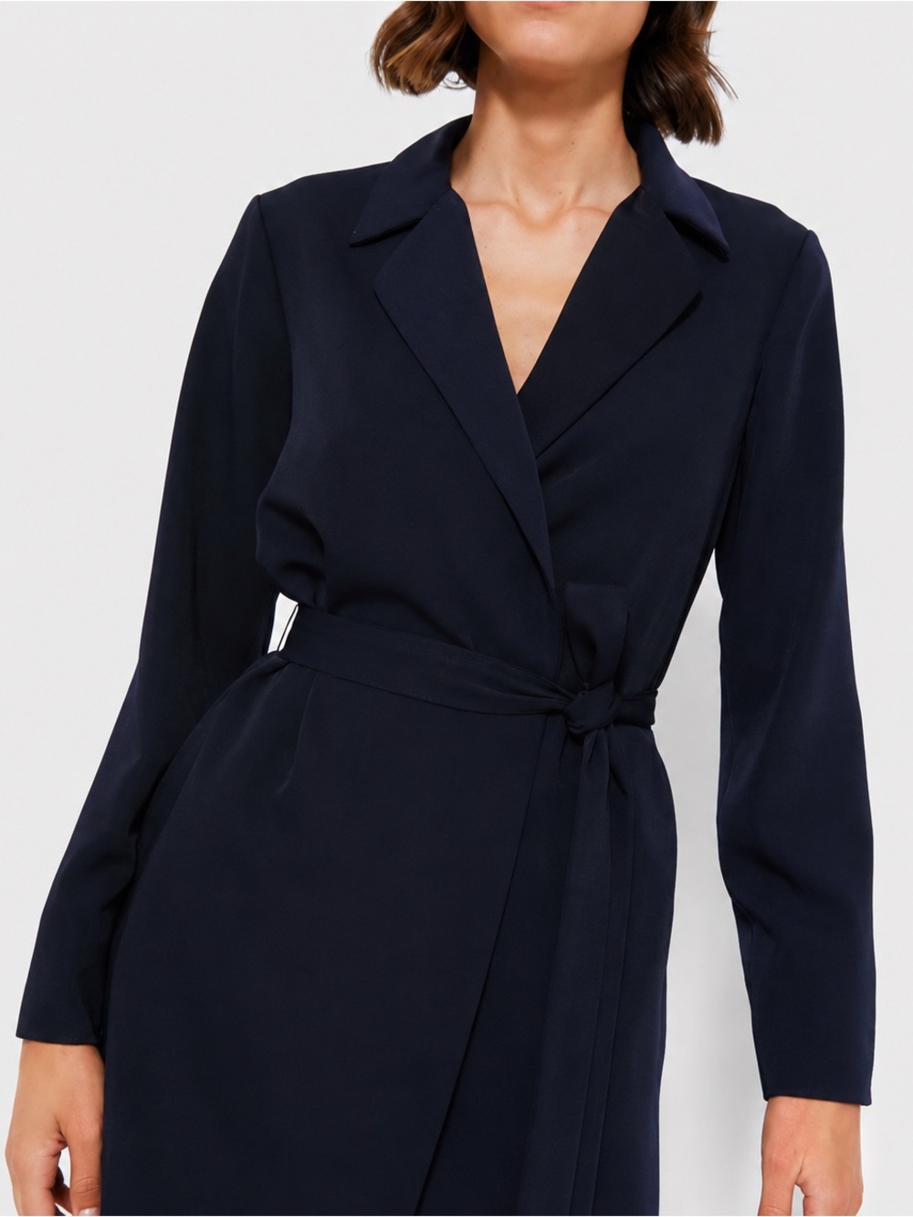 NWT Tuckernuck Octavia Wrap Blazer Navy Size Large